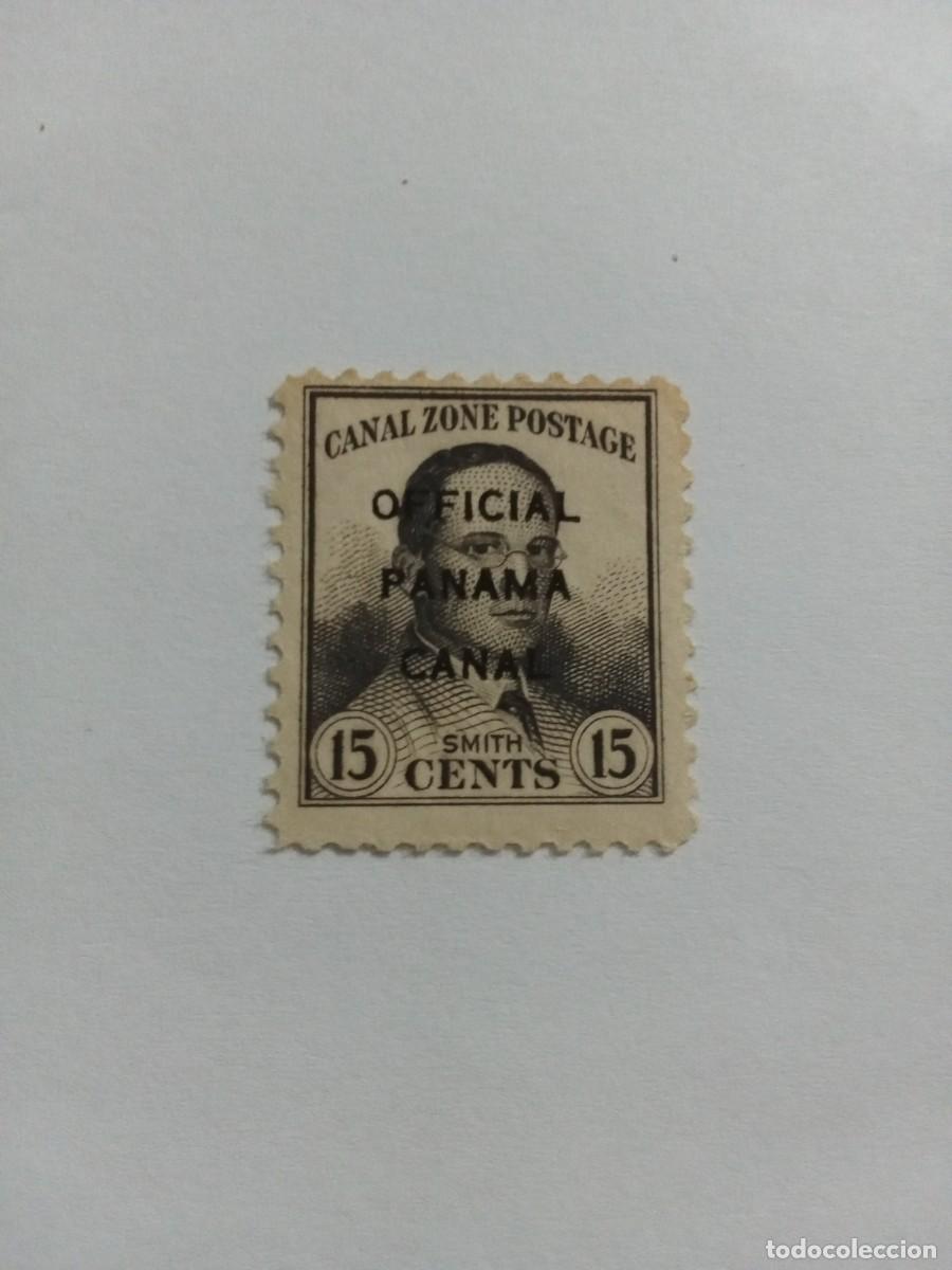 Sellos: ZONA DEL CANAL, A&Ntilde;O 1941, 15 CENTAVOS, OFICIAL CANAL PANAM&Aacute;, GOMA ORIGINAL, SE&Ntilde;AL DE CARNELA