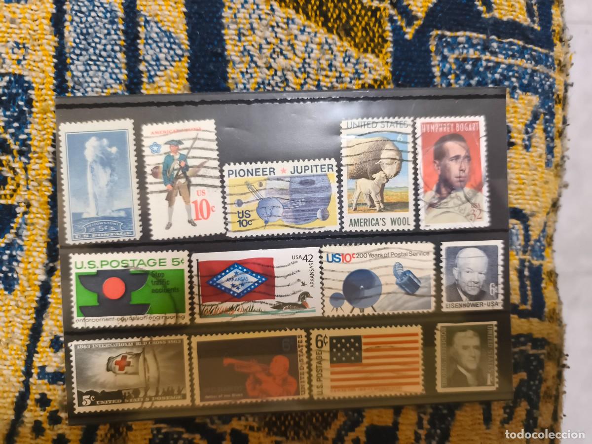 Sellos: 13 sellos de estados unidos