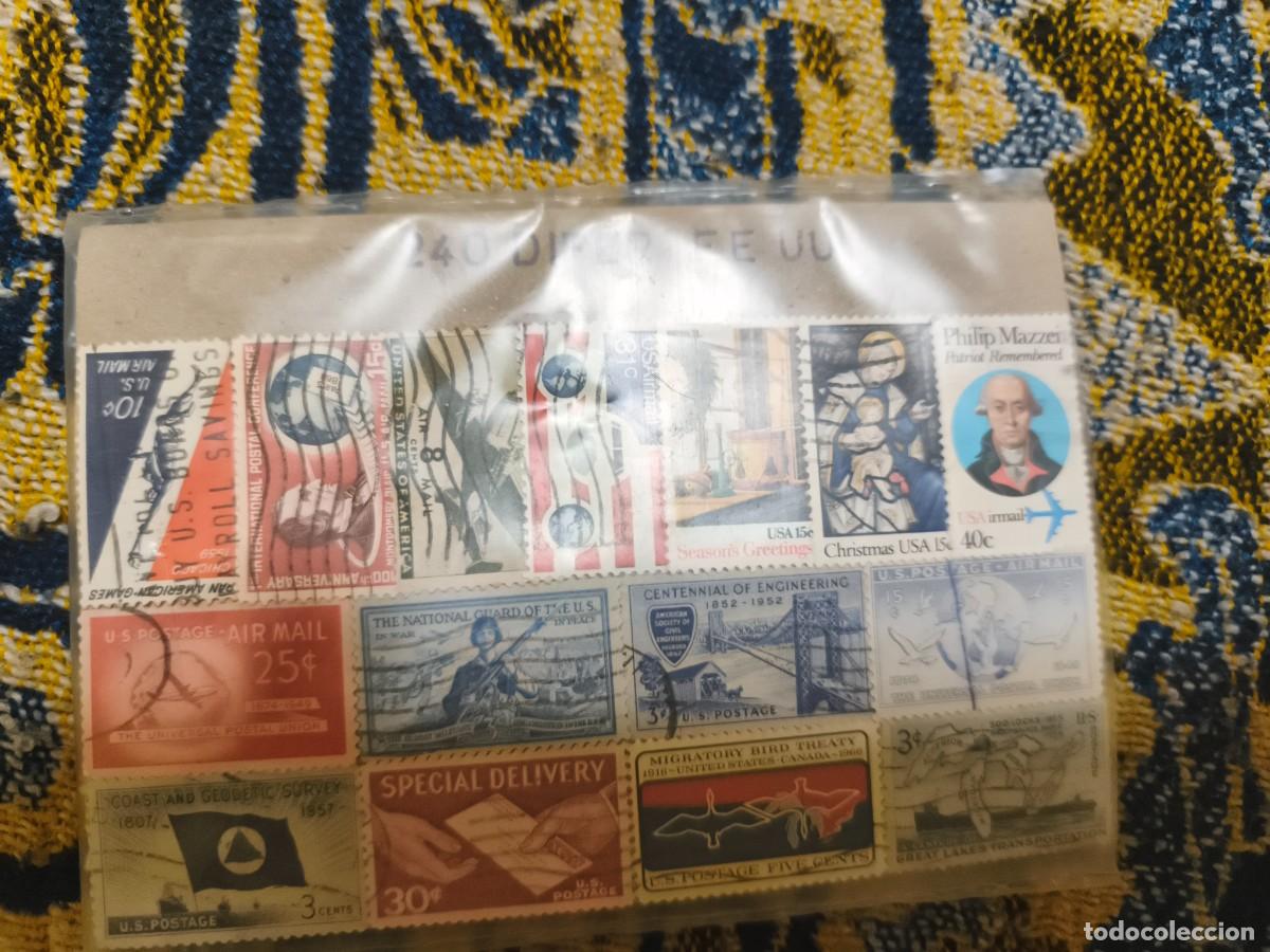 Sellos: 240 sellos circulados Estados Unidos