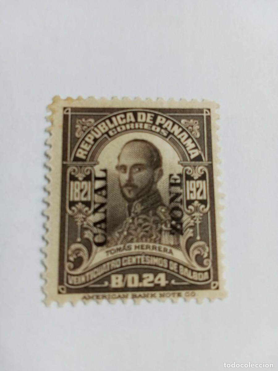 Sellos: SELLO DE ESTADOS UNIDOS DE LA ZONA DEL CANAL, A&Ntilde;O 1921, NUEVO GOMA ORIGINAL, LIGERA SE&Ntilde;AL DE CHARNEL