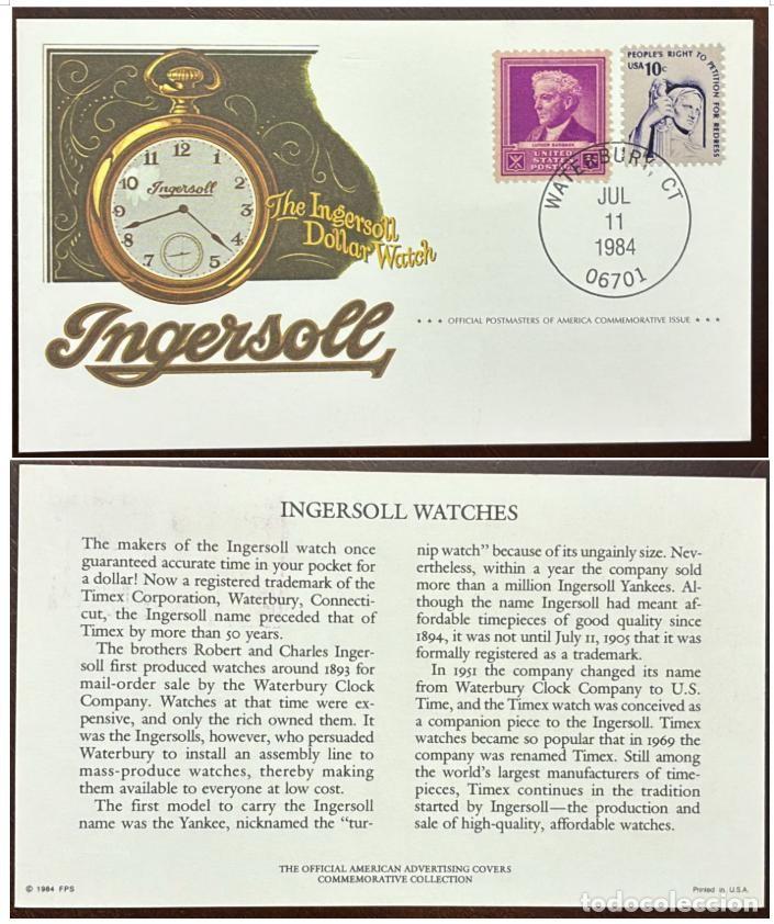 Sellos: MI) 1984, UNITED STATES, COMMEMORATIVE COVER (&rdquo;OFFICIAL AMERICAN ADVERTISING COVERS COMMEMORATIVE CO