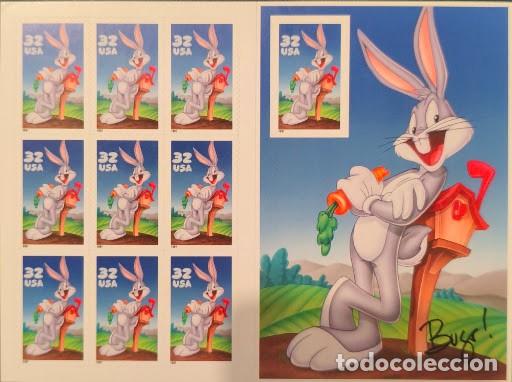 Sellos: Minihoja / Hoja bloque sellos USA 1997 - Bugs Bunny (Looney Tunes / USPS)