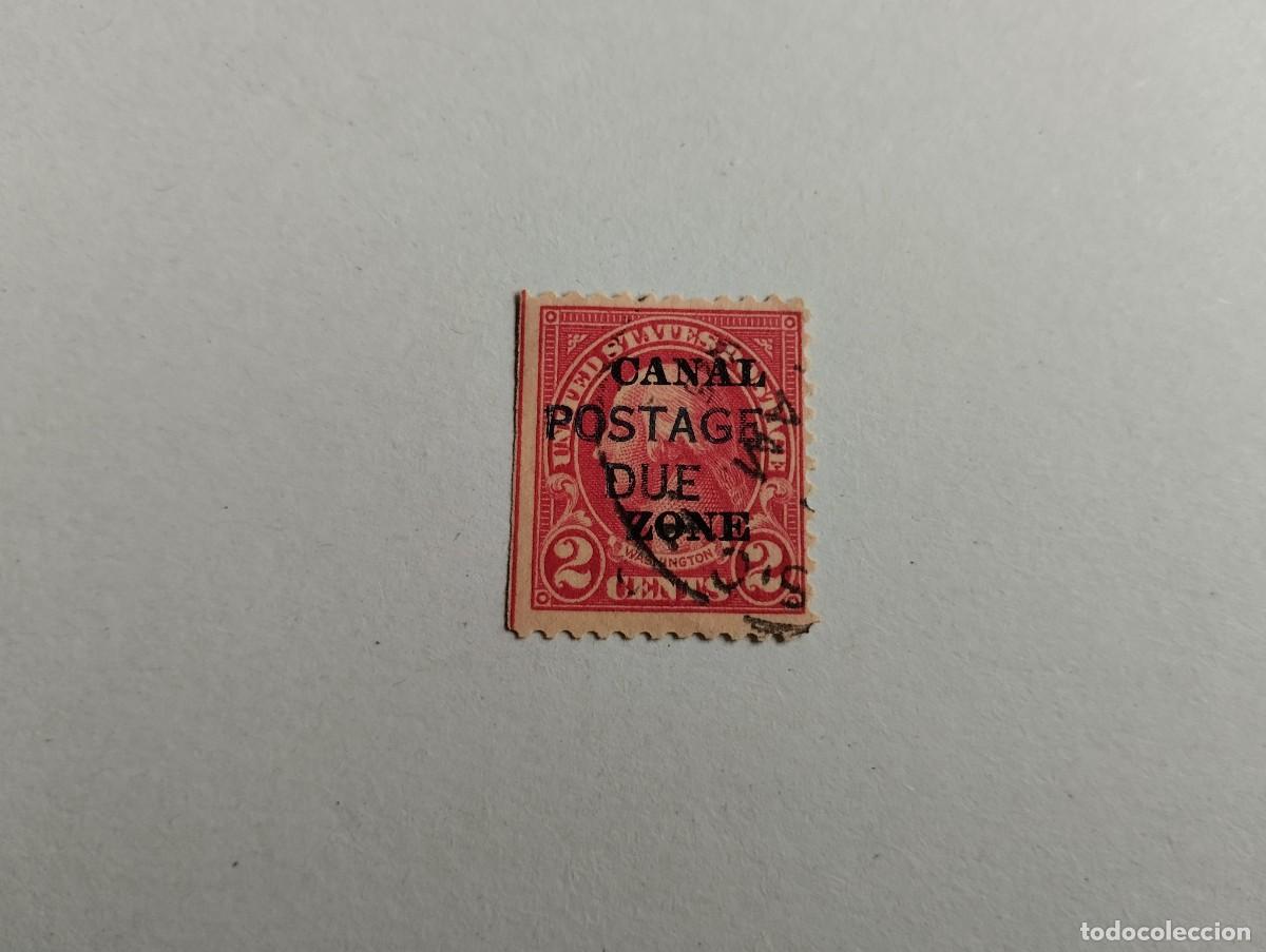 Sellos: SELLO DE ESTADOS UNIDOS DE LA ZONA DEL CANAL, A&Ntilde;O 1925, USADO, 2 CENTS. FRANQUEO PENDIENTE