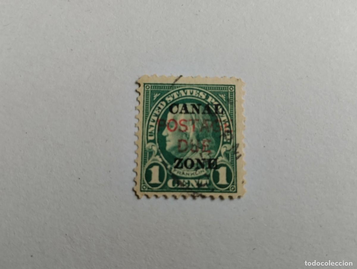 Sellos: SELLOS DE LOS ESTADOS UNIDOS DE LA ZONA DEL CANAL, A&Ntilde;O 1924, 1 CENT. VERDE, USADO, SCOTT#J15