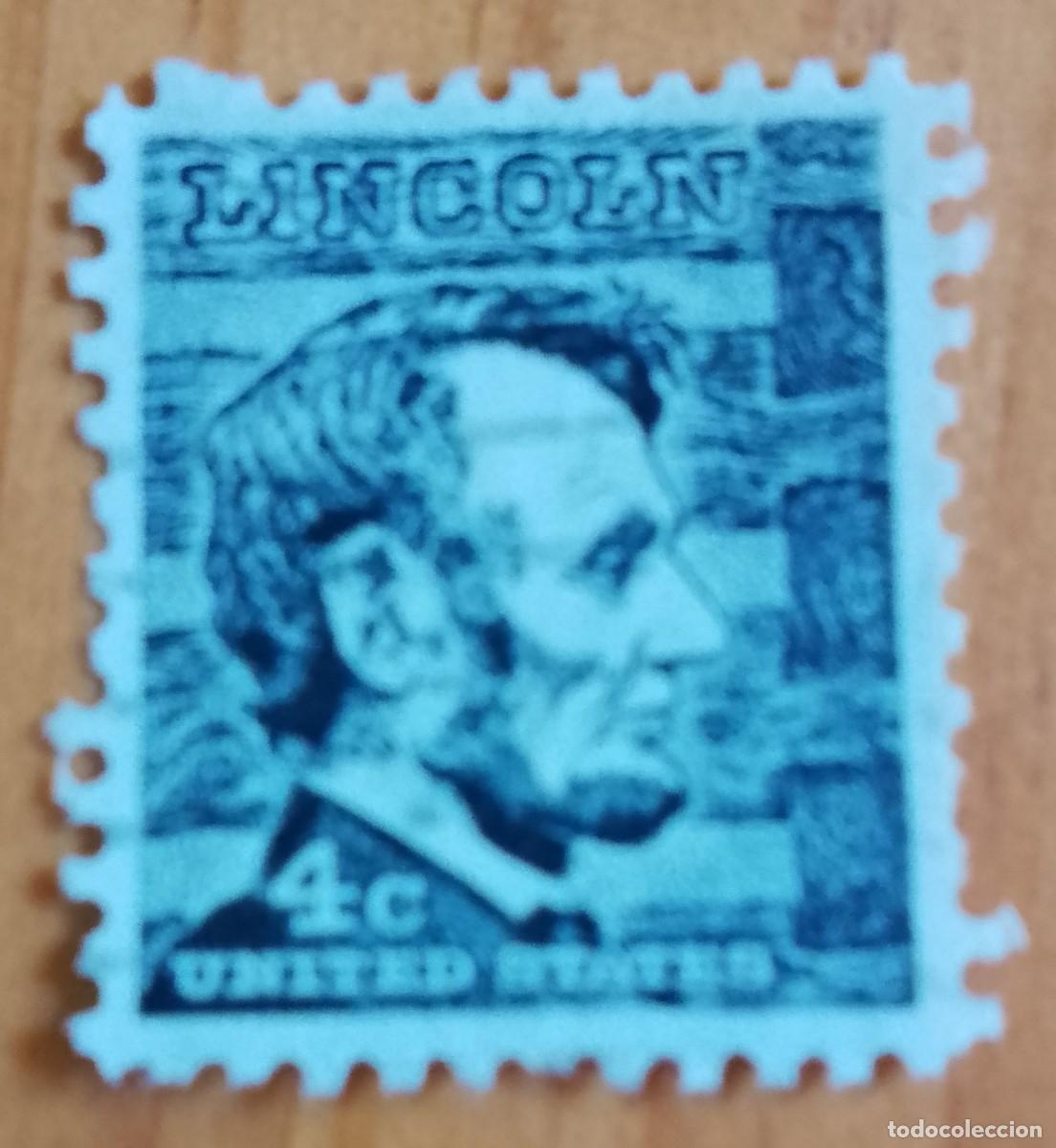 Sellos: ESTADOS UNIDOS - V/F 4 C - A&Ntilde;O 1965, PRESIDENTE LINCOLN 1809.1865 - VER DESCRIPCI&Oacute;N