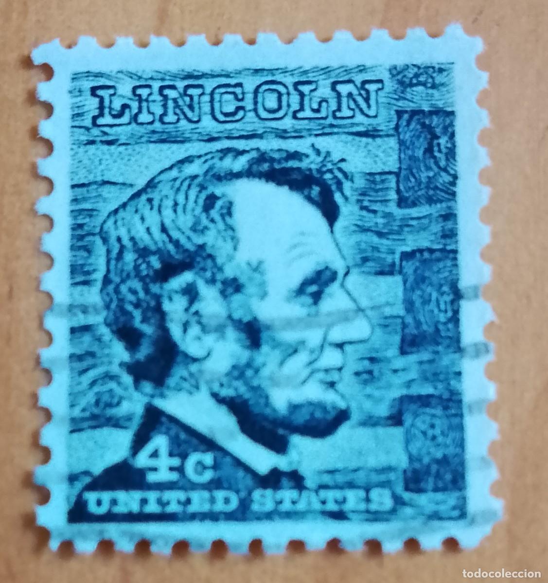 Sellos: ESTADOS UNIDOS - V/F 4 C - A&Ntilde;O 1965, PRESIDENTE LINCOLN 1809.1865 - VER DESCRIPCI&Oacute;N