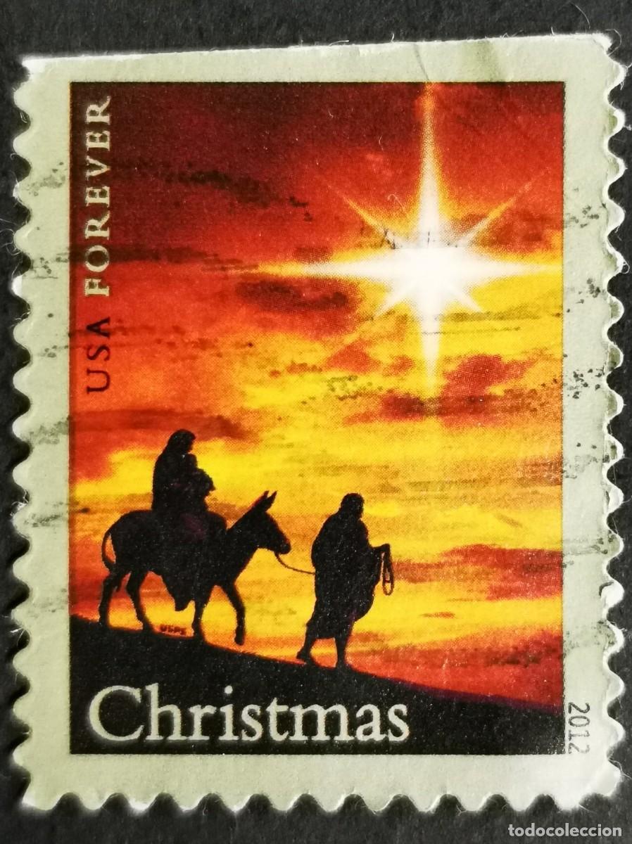 Sellos: SELLO ESTADOS UNIDOS U.S.A.2012, NAVIDAD 2012: SAGRADA FAMILIA, SIN VALOR FACIAL, MICHEL US 4898IBD