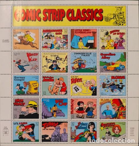 Sellos: Hoja / Minipliego de Sellos - Comic Strip Classics / C&oacute;mics Cl&aacute;sicos (USPS, 1995)