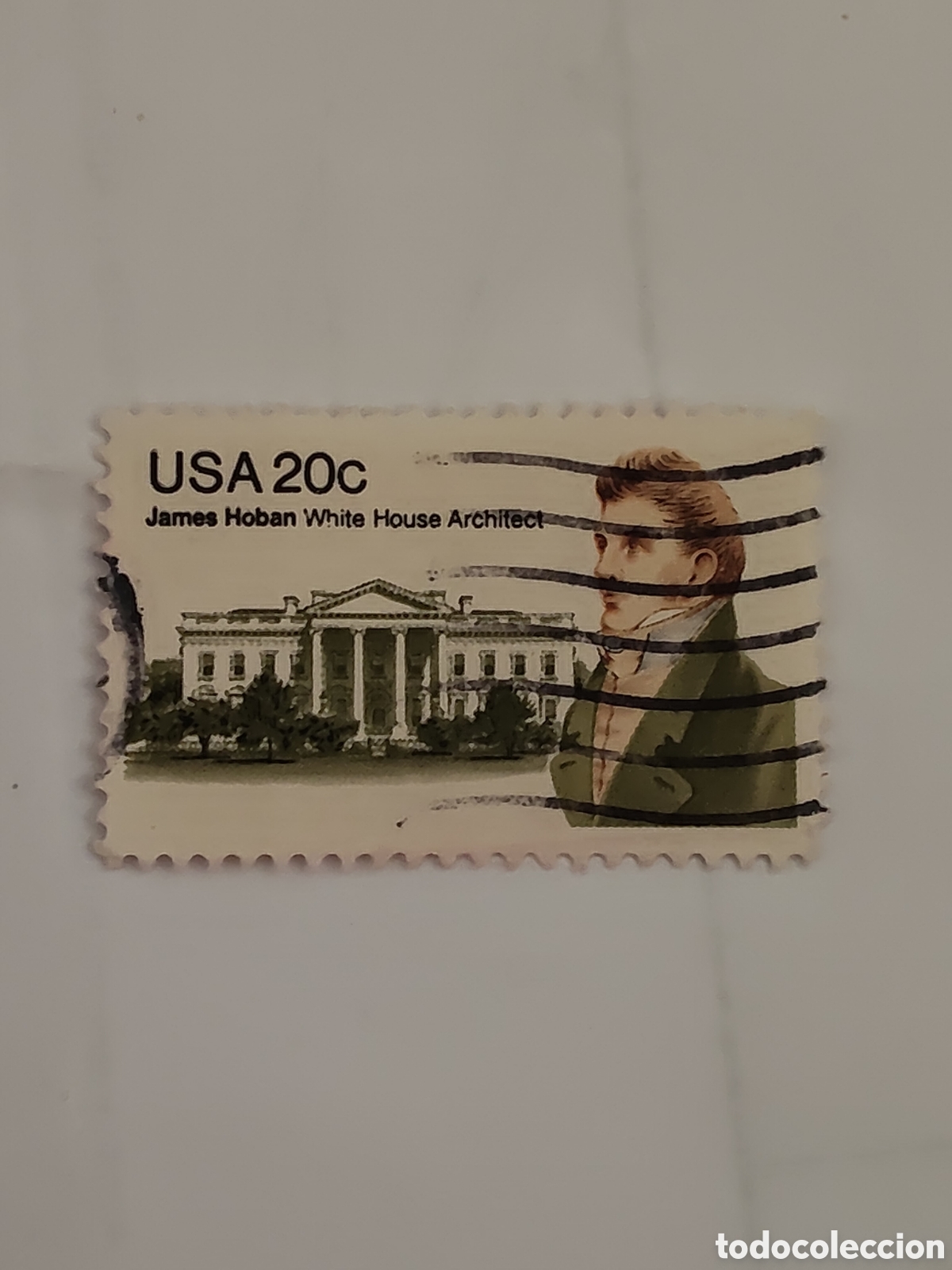 Sellos: Sello de Estados Unidos James Hoban arquitecto irland&eacute;s que dise&ntilde;o la casa blanca 1981
