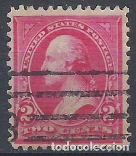 Selos: ESTADOS UNIDOS 1894-95 - GEORGE WASHINGTON - FLORONES DENTRO DE LOS TRI&Aacute;NGULOS SUPERIORES - USADO