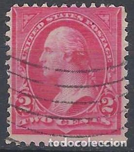 Selos: ESTADOS UNIDOS 1894-95 - GEORGE WASHINGTON - FLORONES DENTRO DE LOS TRI&Aacute;NGULOS SUPERIORES - USADO