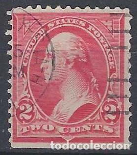 Francobolli: ESTADOS UNIDOS 1894-95 - GEORGE WASHINGTON - FLORONES DENTRO DE LOS TRI&Aacute;NGULOS SUPERIORES - USADO