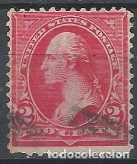 Selos: ESTADOS UNIDOS 1894-95 - GEORGE WASHINGTON - FLORONES DENTRO DE LOS TRI&Aacute;NGULOS SUPERIORES - USADO