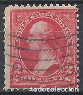 Francobolli: ESTADOS UNIDOS 1894-95 - GEORGE WASHINGTON - FLORONES DENTRO DE LOS TRI&Aacute;NGULOS SUPERIORES - USADO
