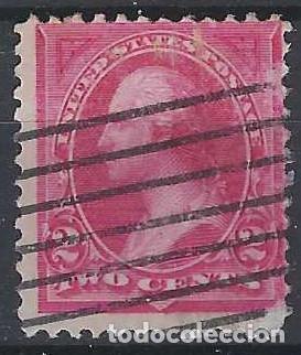 Selos: ESTADOS UNIDOS 1894-95 - GEORGE WASHINGTON, CON FLORONES DENTRO DEL TRI&Aacute;NGULO SUPERIOR - USADO