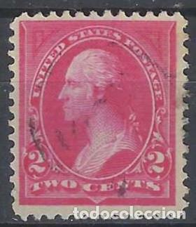 Selos: ESTADOS UNIDOS 1894-95 - GEORGE WASHINGTON - CON FLORONES DENTRO DE TRI&Aacute;NGULOS SUPERIORES - USADO