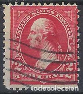 Selos: ESTADOS UNIDOS 1894-95 - GEORGE WASHINGTON -CON FLORONES DENTRO DE LOS TRI&Aacute;NGULOS SUPERIORES - USADO