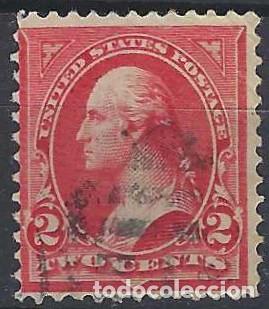 Francobolli: ESTADOS UNIDOS 1894-95 - GEORGE WASHINGTON -CON FLORONES DENTRO DE LOS TRI&Aacute;NGULOS SUPERIORES - USADO
