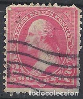 Francobolli: ESTADOS UNIDOS 1894-95 - GEORGE WASHINGTON -CON FLORONES DENTRO DE LOS TRI&Aacute;NGULOS SUPERIORES - USADO