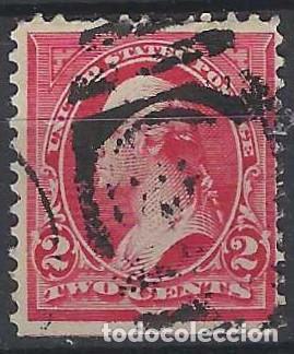 Francobolli: ESTADOS UNIDOS 1894-95 - GEORGE WASHINGTON -CON FLORONES DENTRO DE LOS TRI&Aacute;NGULOS SUPERIORES - USADO