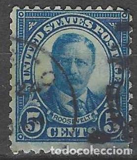 Stamps: ESTADOS UNIDOS 1922 - THEODORE ROOSEVELT, AZUL - USADO
