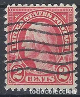 Stamps: ESTADOS UNIDOS 1923 - GEORGE WASHINGTON, CARM&Iacute;N - USADO