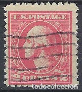 Stamps: ESTADOS UNIDOS 1920 - GEORGE WASHINGTON, CARM&Iacute;N - USADO