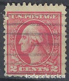 Stamps: ESTADOS UNIDOS 1920 - GEORGE WASHINGTON, CARM&Iacute;N - USADO