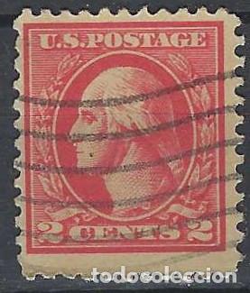 Stamps: ESTADOS UNIDOS 1920 - GEORGE WASHINGTON, CARM&Iacute;N - USADO