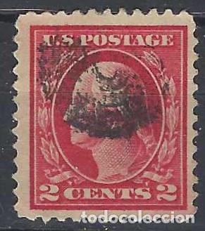 Stamps: ESTADOS UNIDOS 1920 - GEORGE WASHINGTON, CARM&Iacute;N - USADO