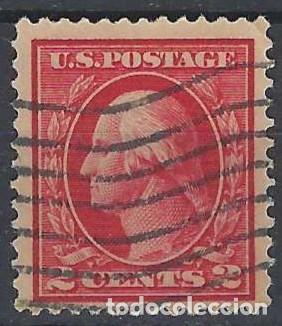 Sellos: ESTADOS UNIDOS 1920 - GEORGE WASHINGTON, CARM&Iacute;N - USADO