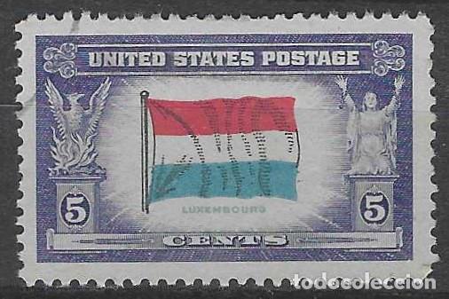 Sellos: ESTADOS UNIDOS 1943 - 2&ordf; GM, PA&Iacute;SES OCUPADOS POR EL EJE, LUXEMBURGO - USADO