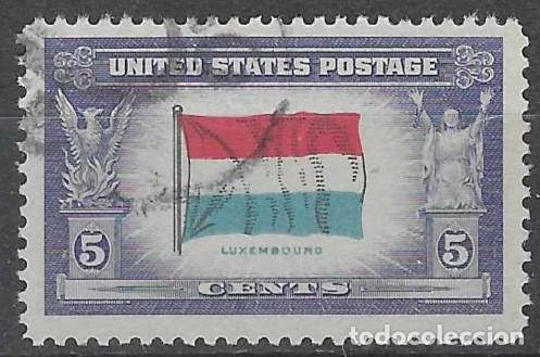 Sellos: ESTADOS UNIDOS 1943 - 2&ordf; GM, PA&Iacute;SES OCUPADOS POR EL EJE, LUXEMBURGO - USADO