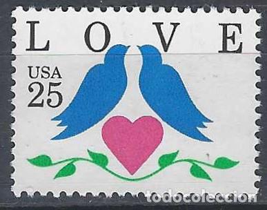 Selos: ESTADOS UNIDOS 1990 - SAN VALENT&Iacute;N - MSG