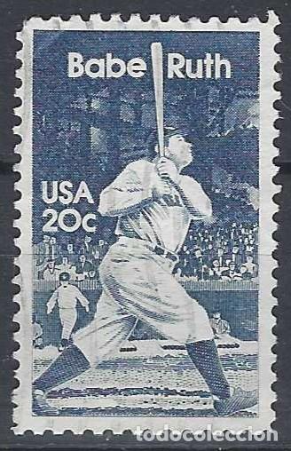 Stamps: ESTADOS UNIDOS 1983 - BABE RUTH - USADO