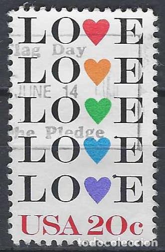 Stamps: ESTADOS UNIDOS 1984 - SAN VALENT&Iacute;N - USADO