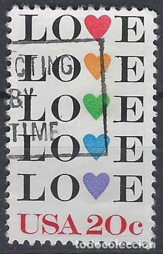 Stamps: ESTADOS UNIDOS 1984 - SAN VALENT&Iacute;N - USADO
