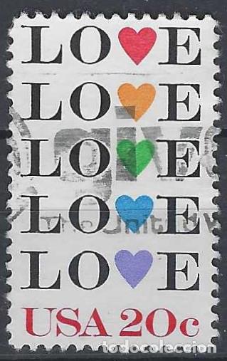 Stamps: ESTADOS UNIDOS 1984 - SAN VALENT&Iacute;N - USADO
