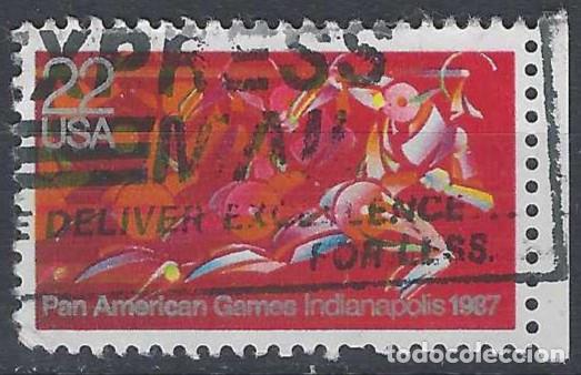 Sellos: ESTADOS UNIDOS 1987 - JUEGOS PANAMERICANOS - USADO