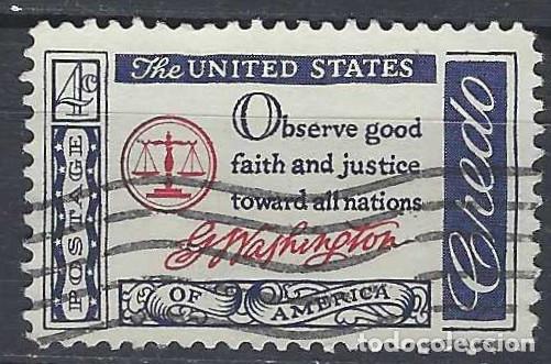 Stamps: ESTADOS UNIDOS 1960 - CREDO AMERICANO - USADO
