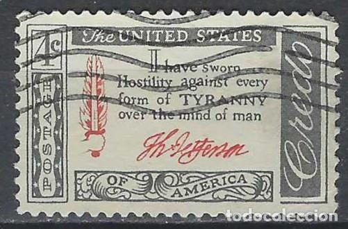 Briefmarken: ESTADOS UNIDOS 1960 - CREDO AMERICANO - USADO