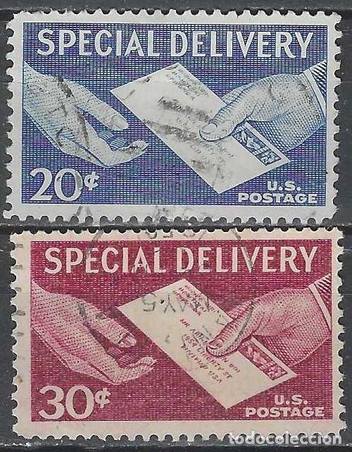 Briefmarken: ESTADOS UNIDOS 1954-57 - CORREO URGENTE, ENTREGA DE CARTA, S.COMPLETA - USADOS