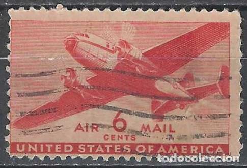 Sellos: ESTADOS UNIDOS 1941-44 - CORREO A&Eacute;REO - USADO