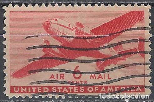 Sellos: ESTADOS UNIDOS 1941-44 - CORREO A&Eacute;REO - USADO