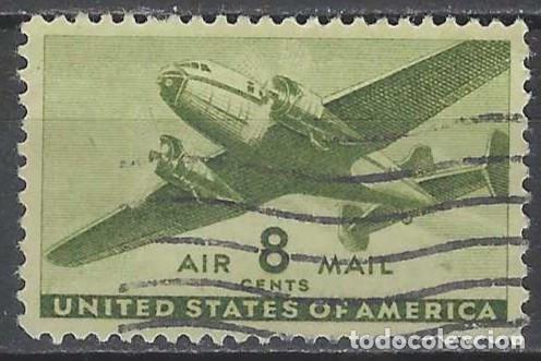 Sellos: ESTADOS UNIDOS 1941-44 - CORREO A&Eacute;REO - USADO