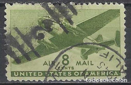 Sellos: ESTADOS UNIDOS 1941-44 - CORREO A&Eacute;REO - USADO