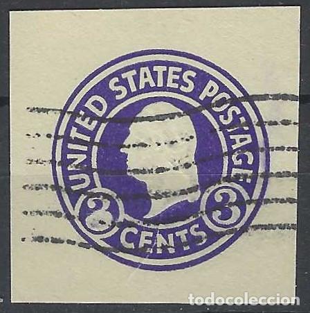 Sellos: ESTADOS UNIDOS - GEORGE WASHINGTON, 3 CENT IMPRESO Y GRABADO - USADO