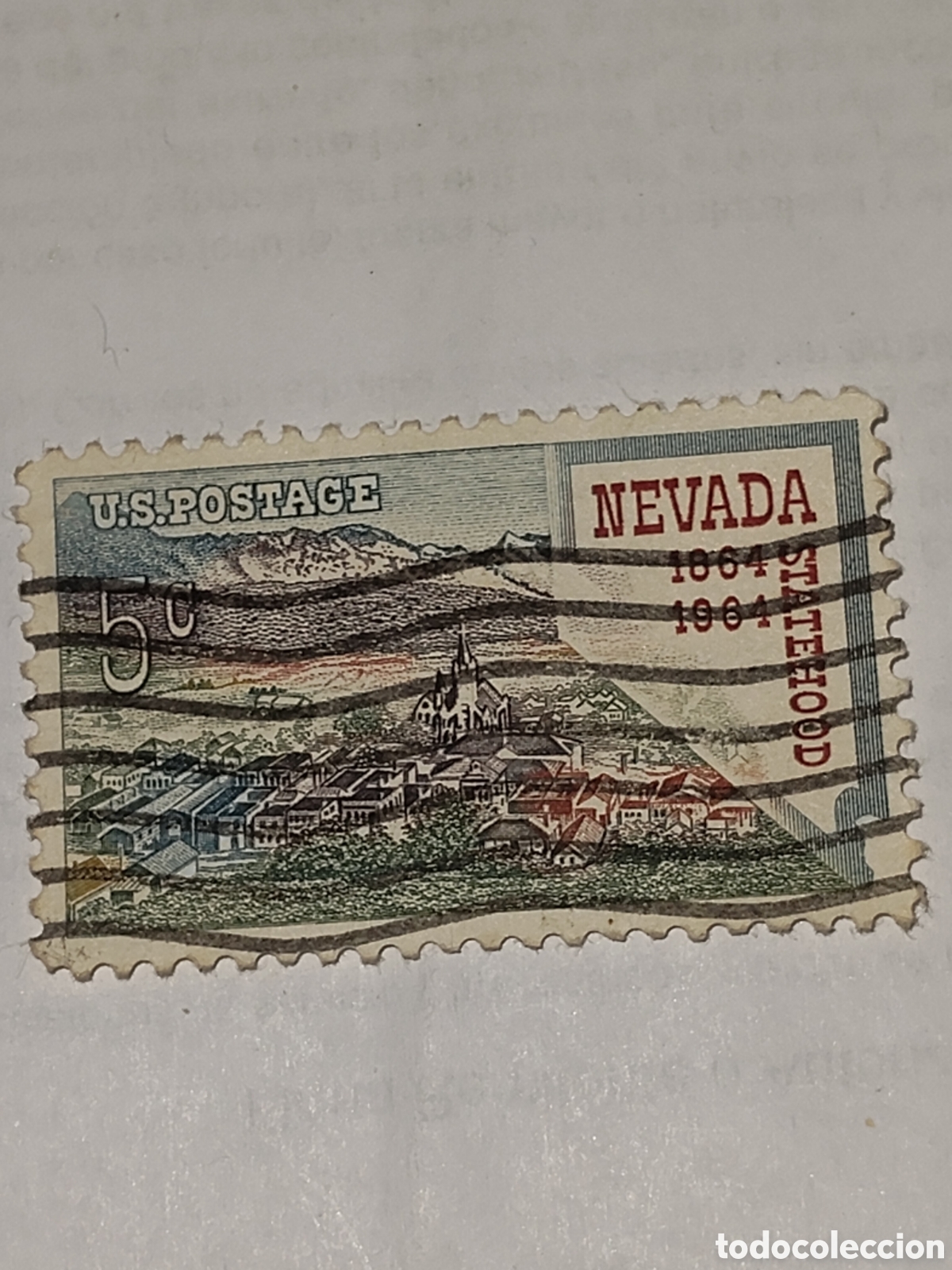 Briefmarken: Sello de Estados Unidos centenario de la estadidad de Nevada 1964