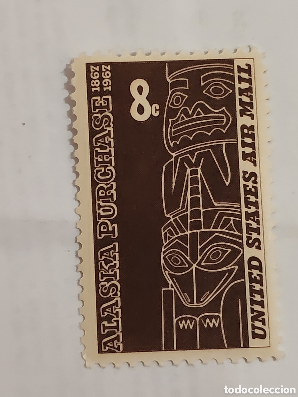 Briefmarken: Sello de Estados Unidos 100 aniversario de la compra de Alaska 1967
