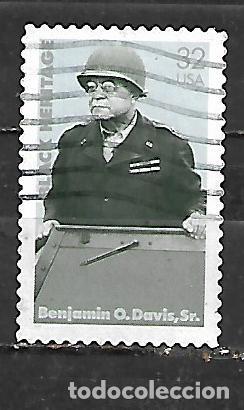 Sellos: 1997: General Benjamin O. Davis, Sr. 1912 - 2002. Adhesivo (usado)